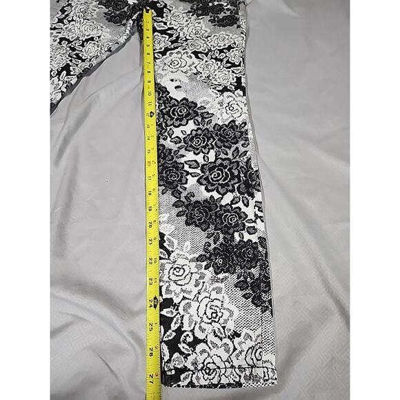 Candies Women's 3 Floral Pants Straight Cottage Core Low-Rise Country Coquette - Picture 3 of 8